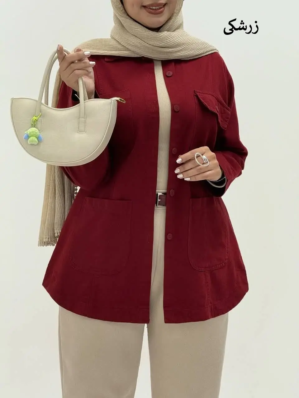 3696-مانتو کتان نیکان ( ایراددار )